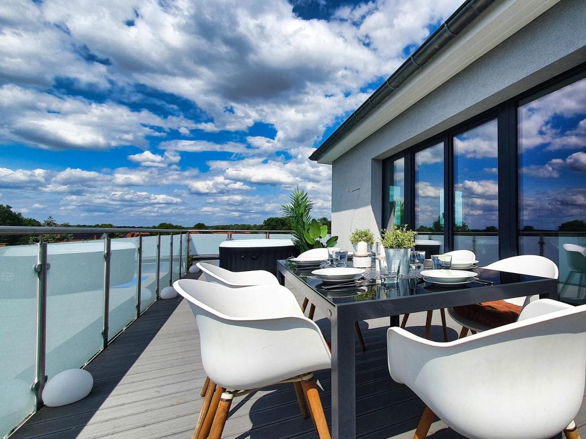 Penthouse Mit Whirlpool Im Herzen Von Niedersachsen Бургведель Экстерьер фото